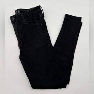 Abercrombie & Fitch Black high rise jeans.